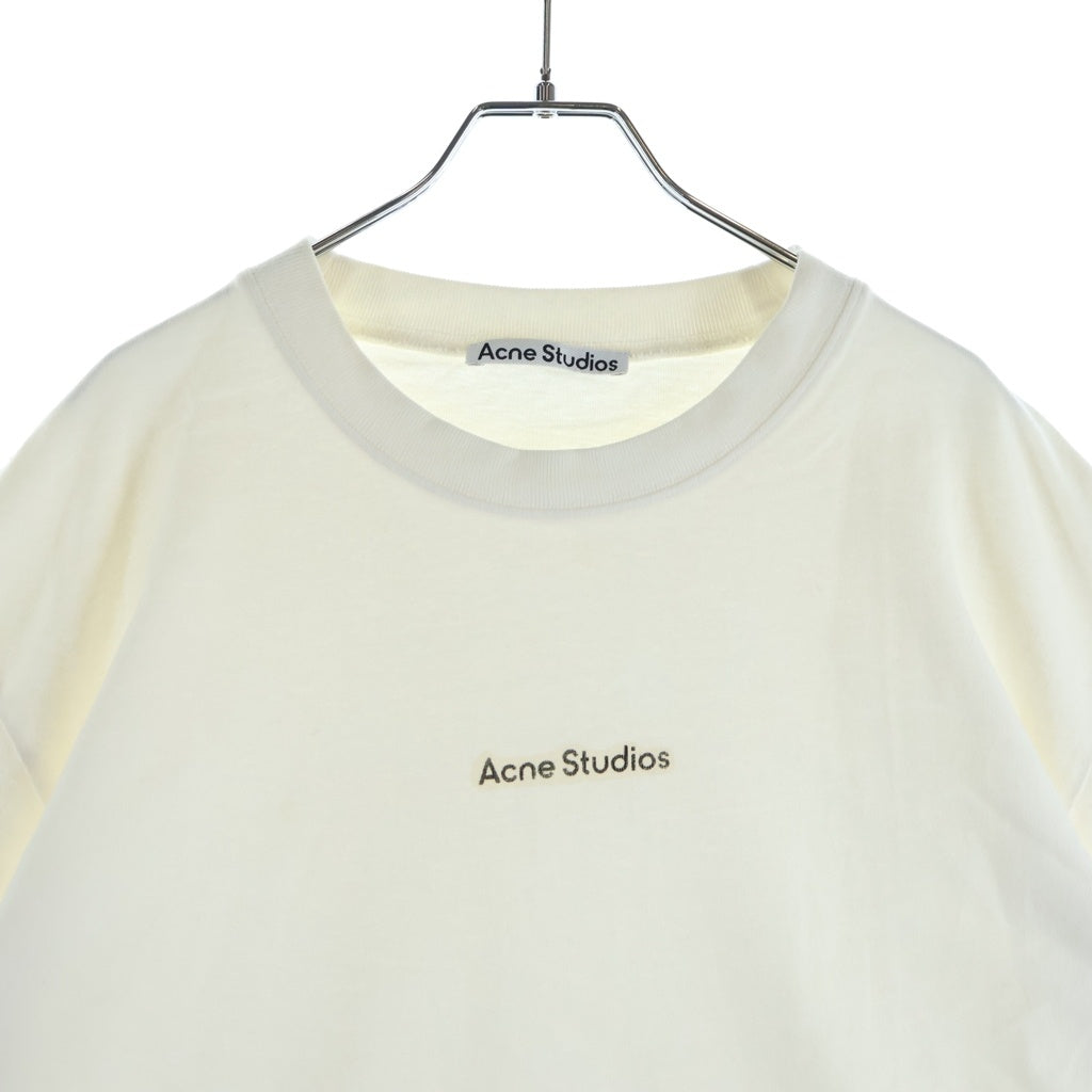 Acne Studios(アクネ ストゥディオズ) T-Shirt ロゴプリント 半袖Tシャツ ホワイト FN-UX-TSHI000051