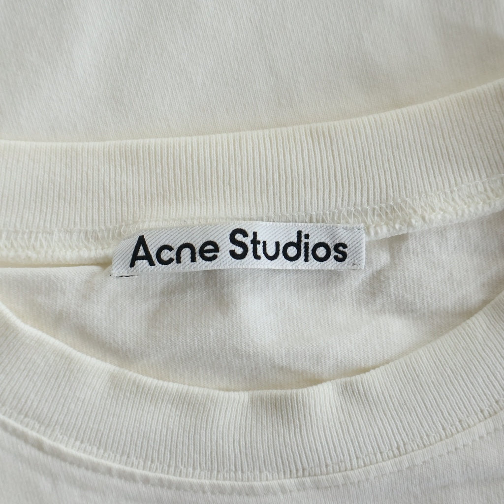 Acne Studios(アクネ ストゥディオズ) T-Shirt ロゴプリント 半袖Tシャツ ホワイト FN-UX-TSHI000051