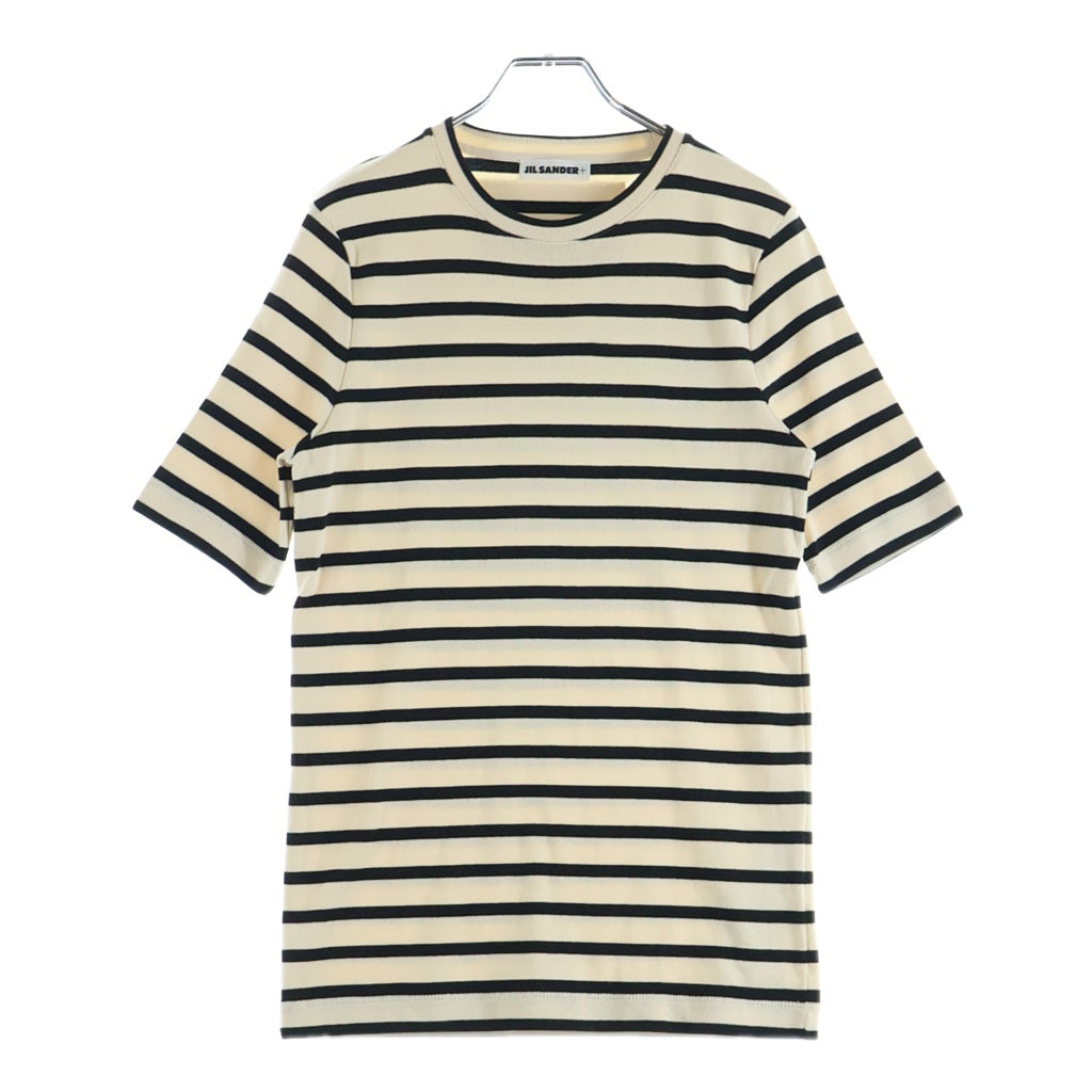 JIL SANDER +(ジルサンダープラス) 21SS T-Shirt ボーダー半袖Tシャツ アイボリー JPPU707524