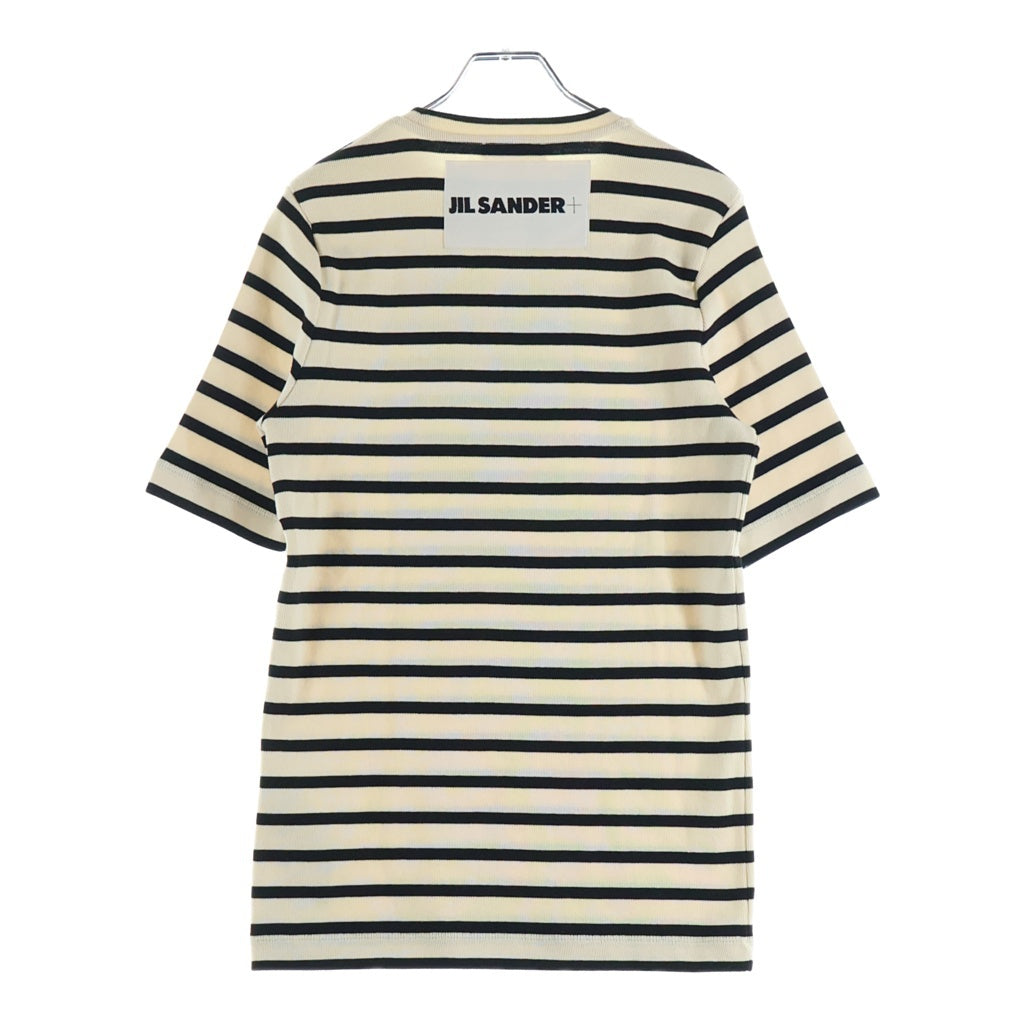JIL SANDER +(ジルサンダープラス) 21SS T-Shirt ボーダー半袖Tシャツ アイボリー JPPU707524
