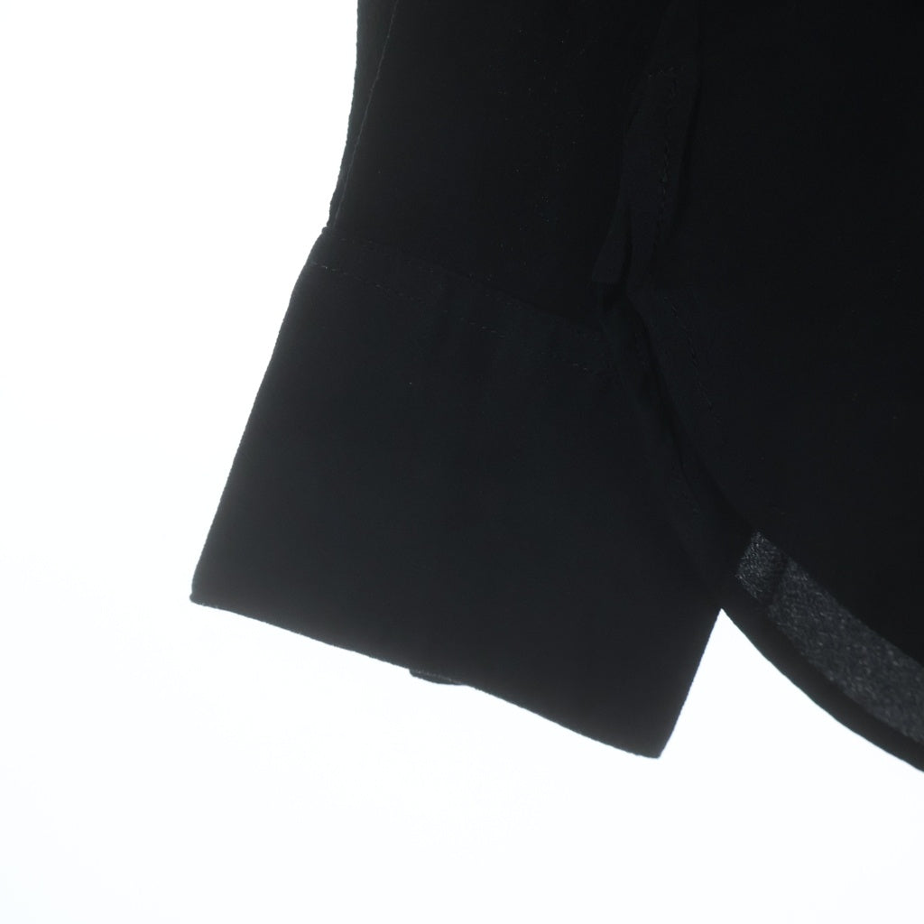 SAINT LAURENT PARIS(サンローランパリ) Uniform Shirt シルク長袖シャツ ブラック レディース 636994 Y100W