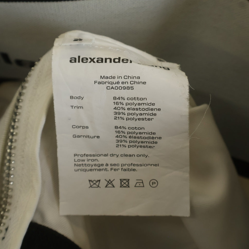 ALEXANDER WANG(アレキサンダーワン) Safari Shorts ウエストロゴ ショーツ ハーフパンツ ホワイト レディース 1WC1224450