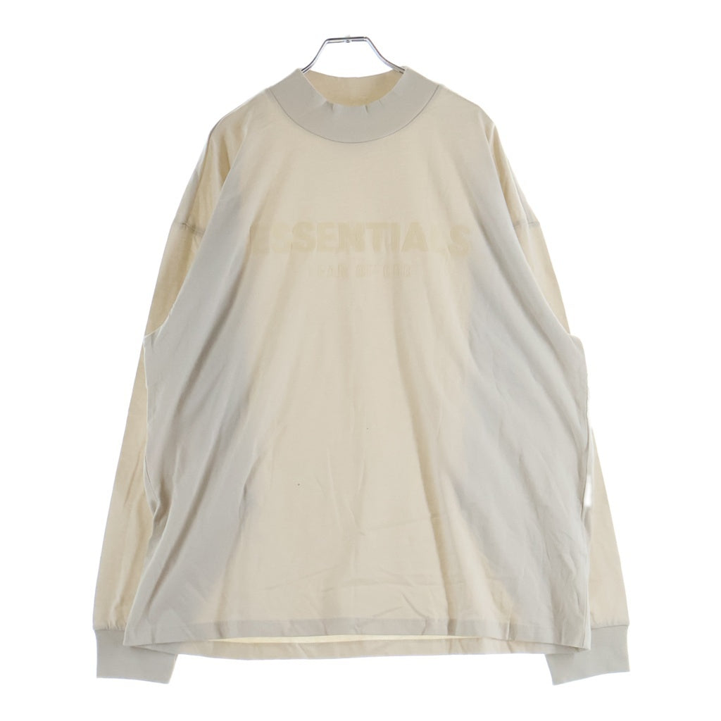 FEAR OF GOD ESSENTIALS(フィアオブゴッド エッセンシャルズ) L/S T-SHIRT ラバーロゴ 長袖Tシャツ アイボリー