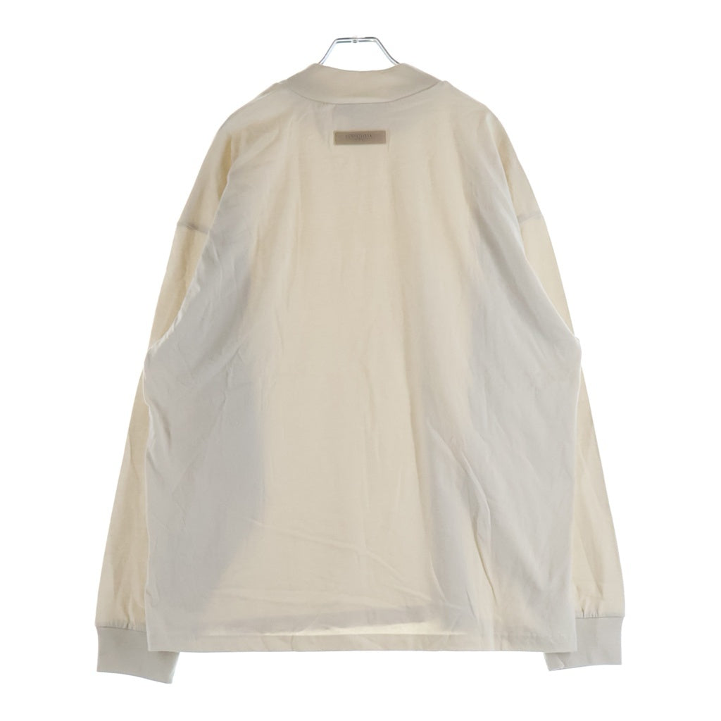 FEAR OF GOD ESSENTIALS(フィアオブゴッド エッセンシャルズ) L/S T-SHIRT ラバーロゴ 長袖Tシャツ アイボリー