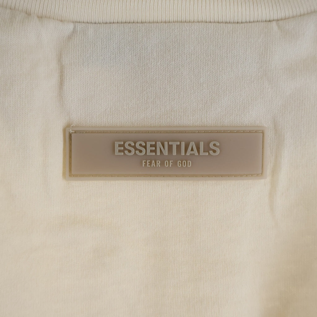 FEAR OF GOD ESSENTIALS(フィアオブゴッド エッセンシャルズ) L/S T-SHIRT ラバーロゴ 長袖Tシャツ アイボリー