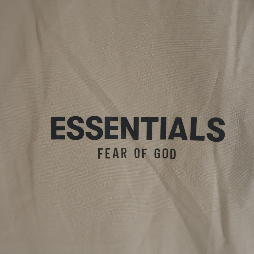 FEAR OF GOD ESSENTIALS(フィアオブゴッド エッセンシャルズ) HALF ZIP NYLON JACKET リフレクターロゴ ハーフジップ ナイロントラックジャケット ベージュ