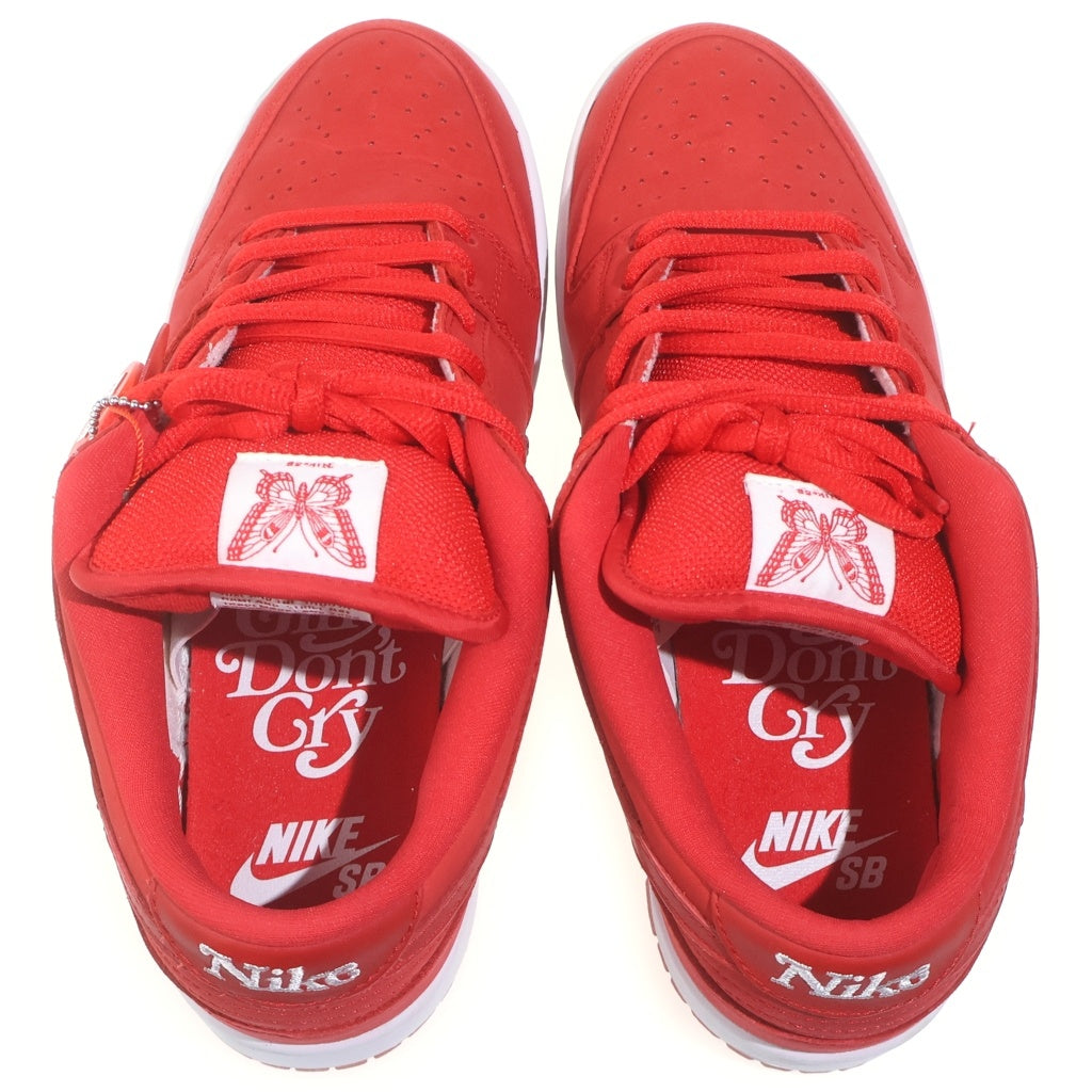 NIKE(ナイキ) ×Girls Don't Cry SB DUNK LOW PRO QS BQ6832-600×ガールズドントクライ ダンク ローカットスニーカー レッド US8.5/26.5cm