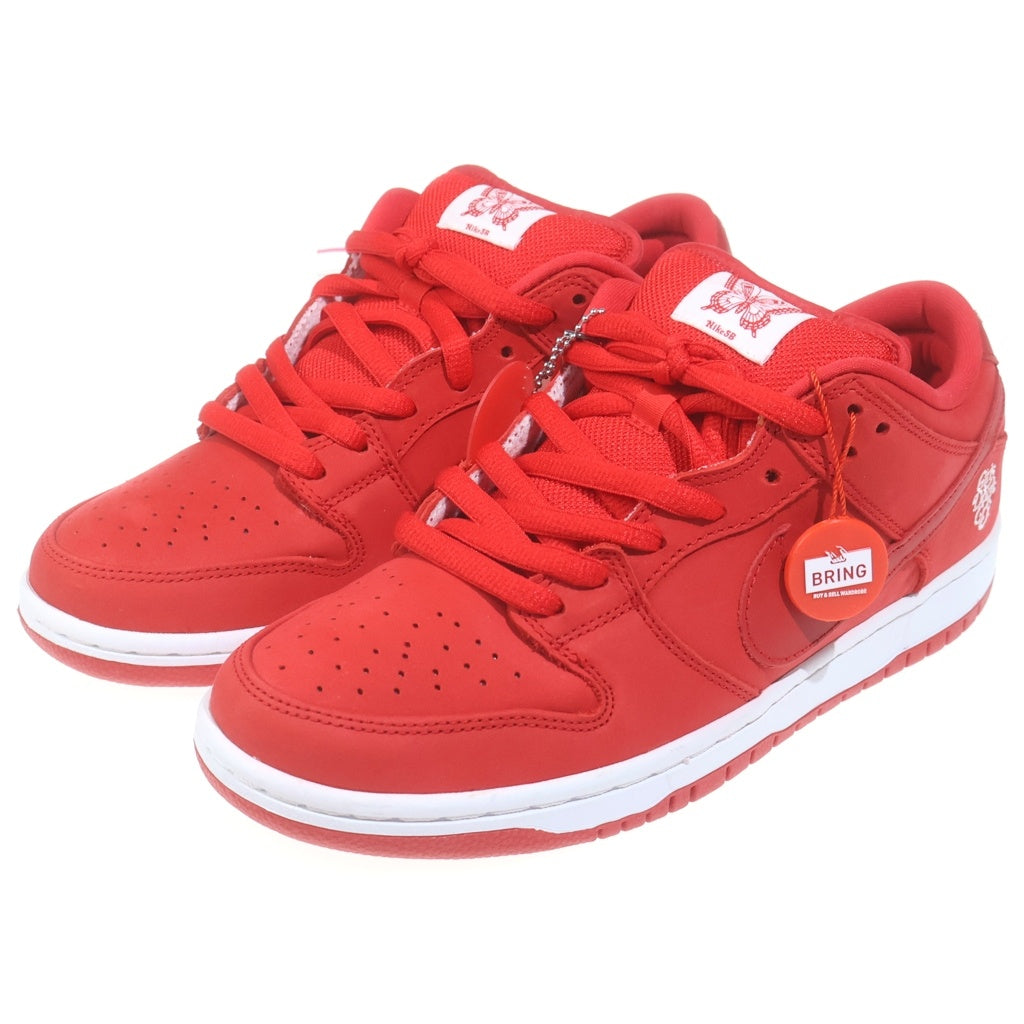 NIKE(ナイキ) ×Girls Don't Cry SB DUNK LOW PRO QS BQ6832-600×ガールズドントクライ ダンク ローカットスニーカー レッド US8.5/26.5cm