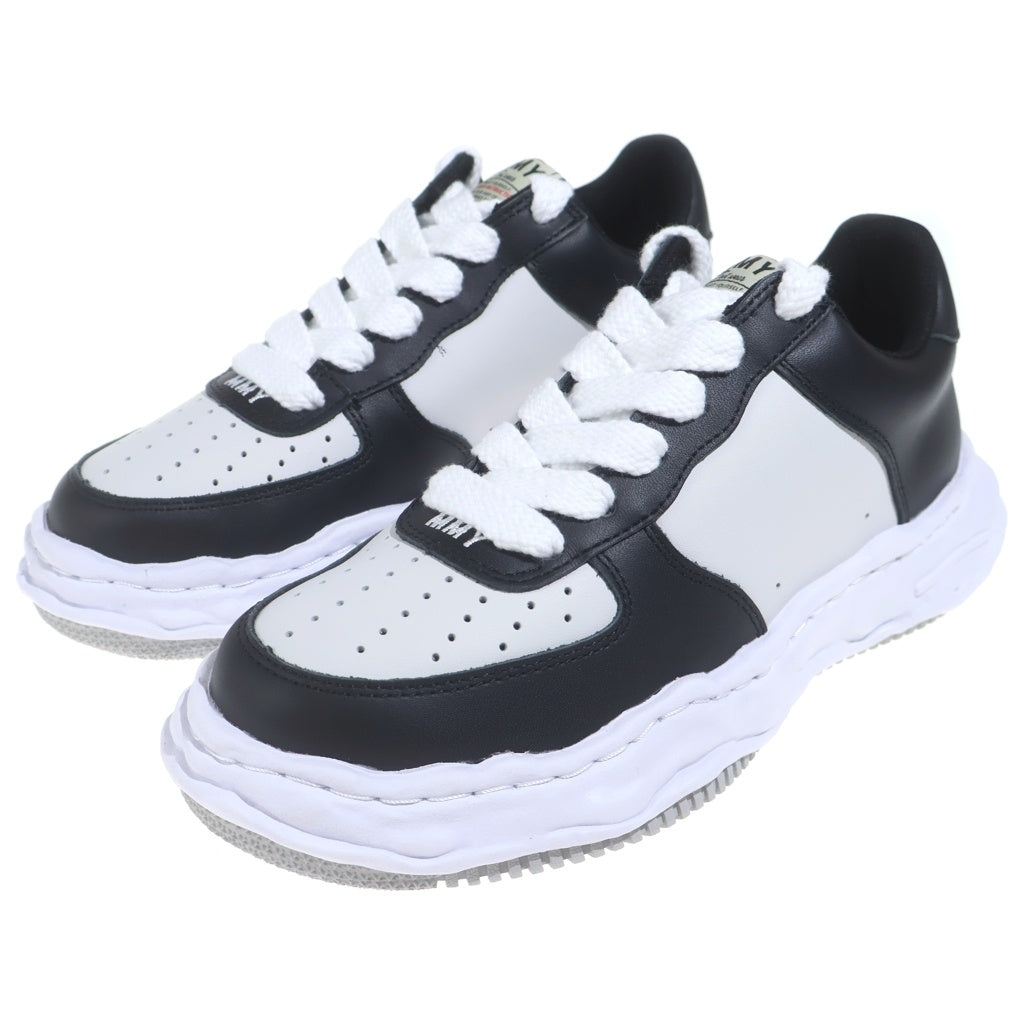 MAISON MIHARAYASUHIRO(メゾンミハラヤスヒロ) WAYNE OG SOLE LEATHER LOW-TOP SNEAKER A08FW706 ウェイン オリジナル レザーローカットスニーカー シューズ ブラック/ホワイト