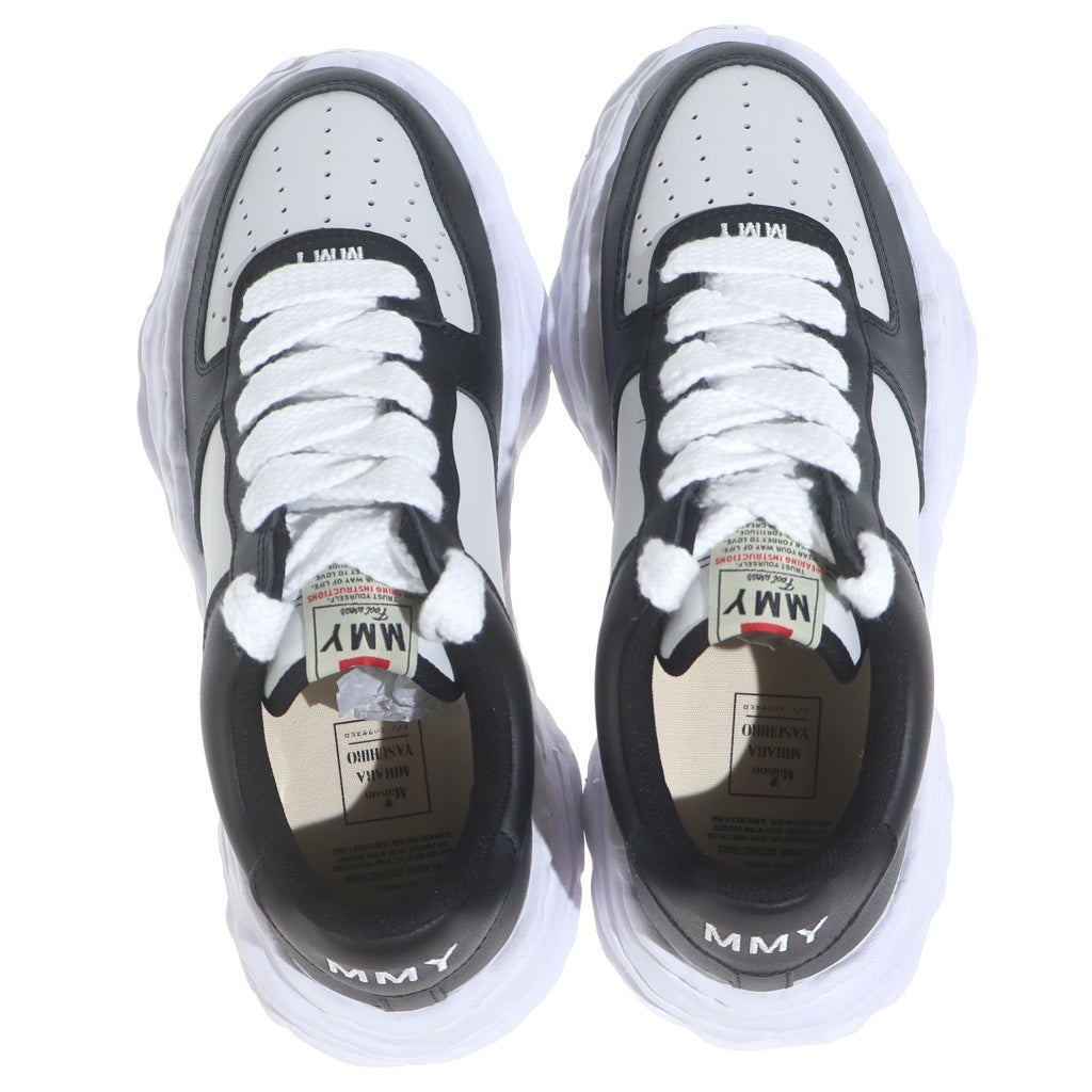 MAISON MIHARAYASUHIRO(メゾンミハラヤスヒロ) WAYNE OG SOLE LEATHER LOW-TOP SNEAKER A08FW706 ウェイン オリジナル レザーローカットスニーカー シューズ ブラック/ホワイト