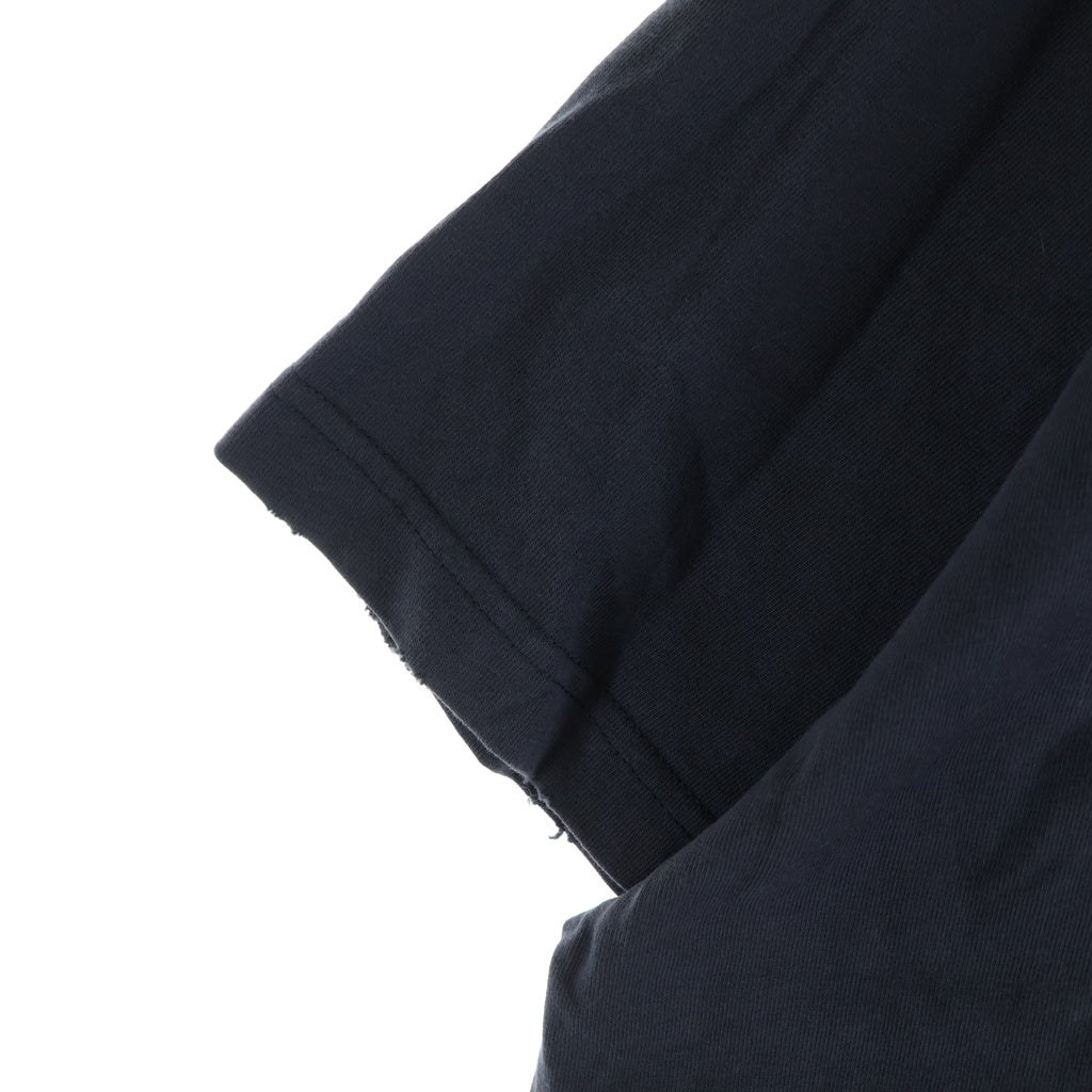 BALENCIAGA(バレンシアガ) BBロゴ デストロイ加工 半袖Tシャツ カットソー 739028 TOVN8 ブラック