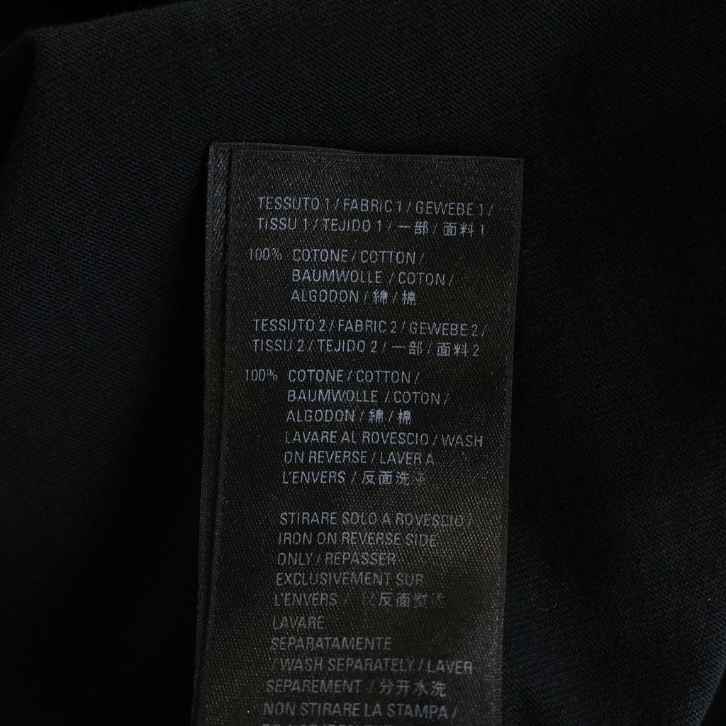 BALENCIAGA(バレンシアガ) 21SS デストロイ加工 ロゴミディアム フリースプルオーバーパーカー 659403 TKVB6 ブラック