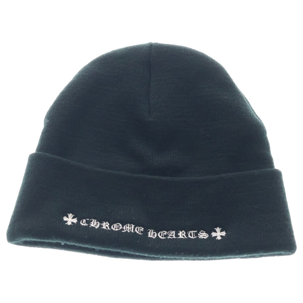 CHROME HEARTS(クロムハーツ) CH Logo Embroidery Acrylic Beanie CHロゴ刺繍ビーニー ニット帽 ブラック