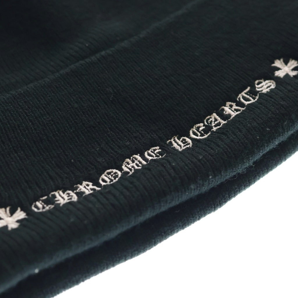 CHROME HEARTS(クロムハーツ) CH Logo Embroidery Acrylic Beanie CHロゴ刺繍ビーニー ニット帽 ブラック