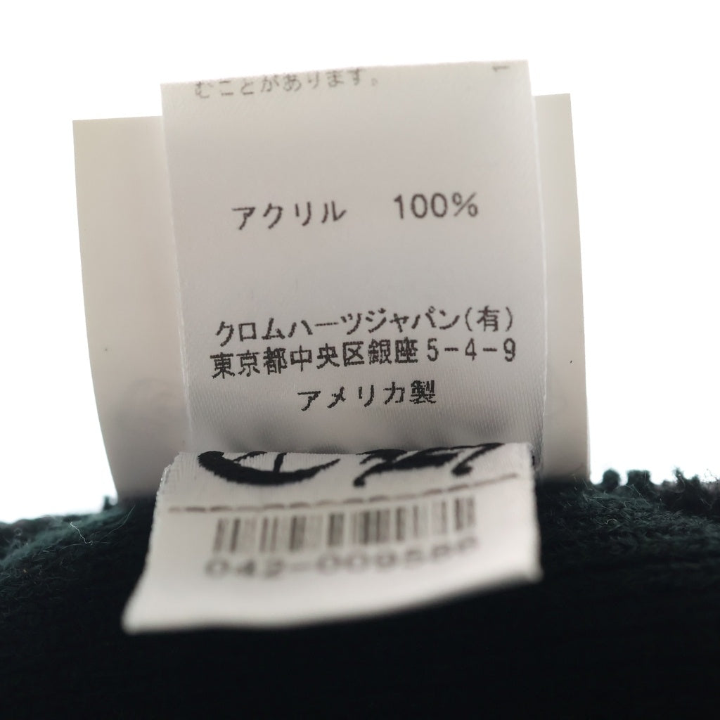 CHROME HEARTS(クロムハーツ) CH Logo Embroidery Acrylic Beanie CHロゴ刺繍ビーニー ニット帽 ブラック