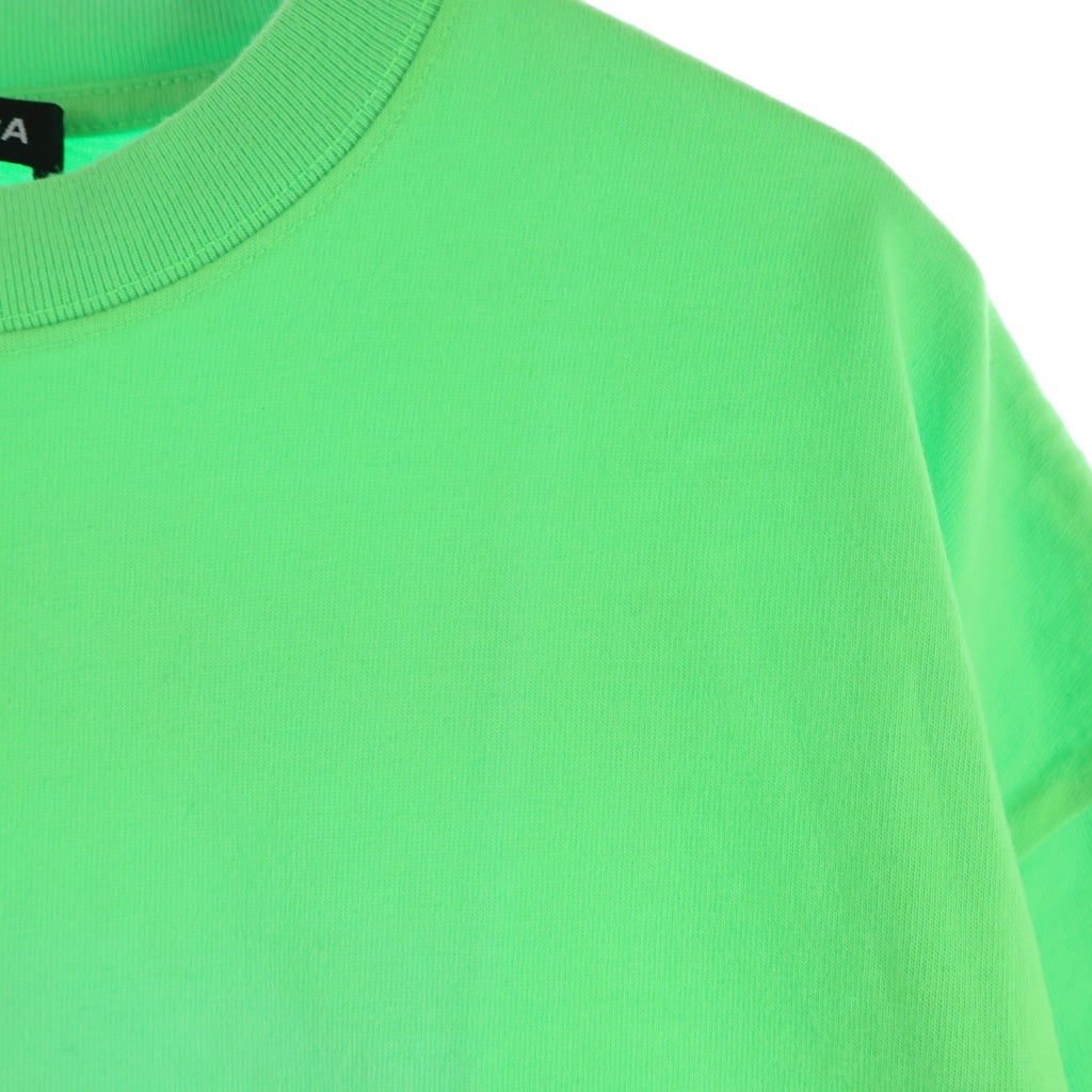 BALENCIAGA(バレンシアガ) WORLD FOOD PROGRAMME 612965 THV84 WFP プリントTシャツ 半袖カットソー グリーン
