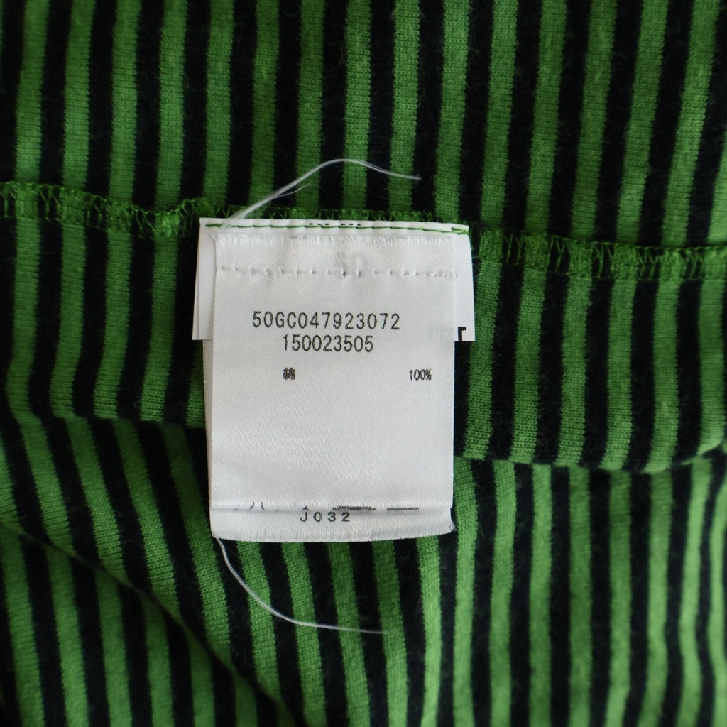 Maison Margiela(メゾンマルジェラ) 4ステッチボーダー 半袖Tシャツ カットソー グリーン