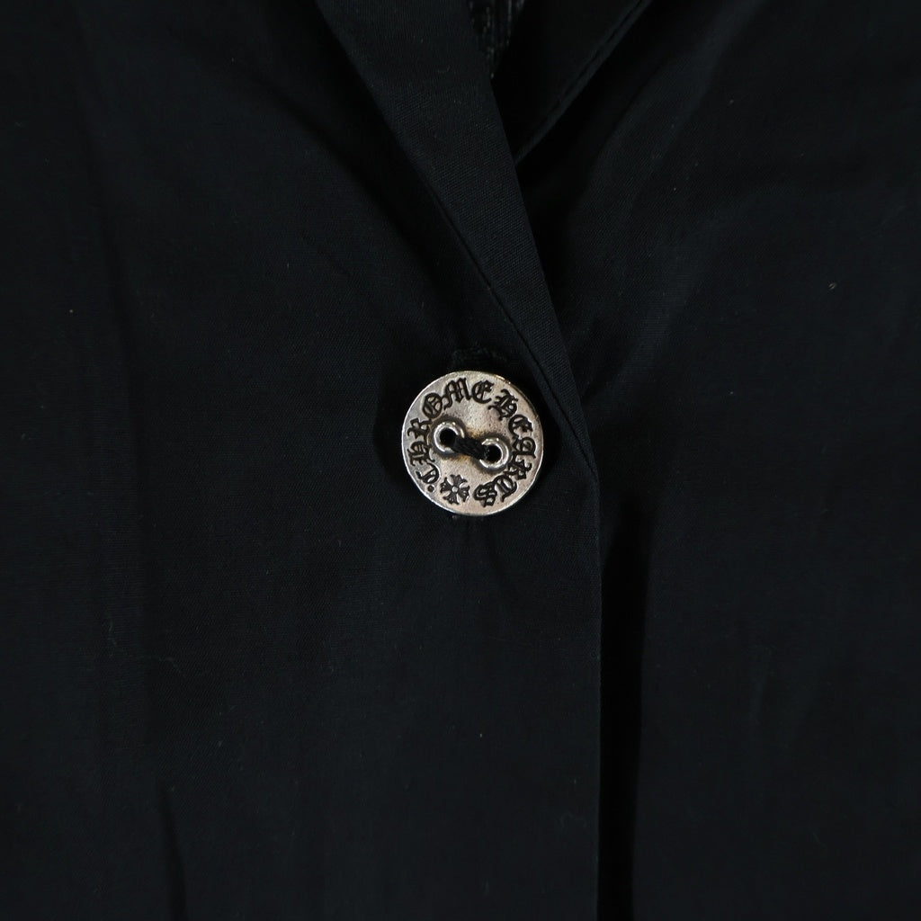 CHROME HEARTS(クロムハーツ) Y NOT CH LOGO EMBROIDERY SHORT SLEEVE SHIRT CHロゴ刺繍 開襟半袖シャツ ブラック