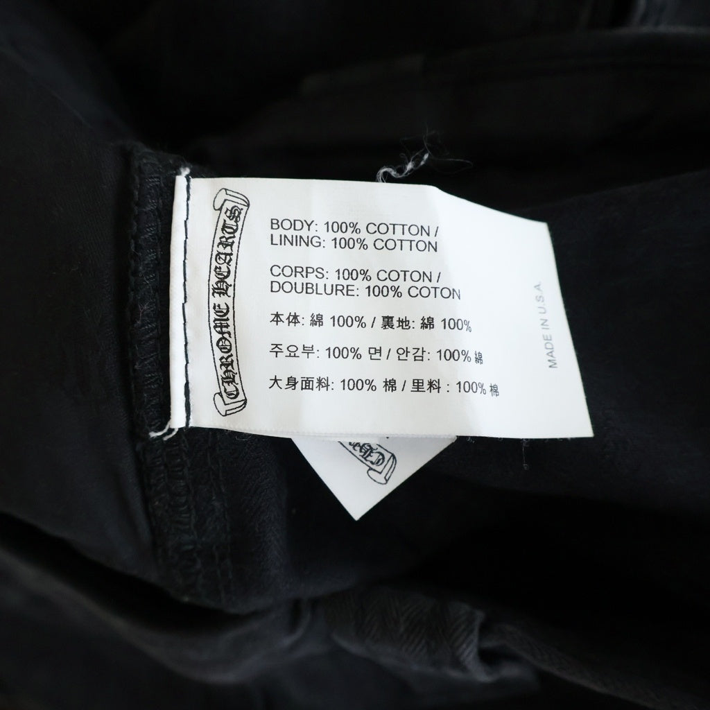 CHROME HEARTS(クロムハーツ) CARPENTER クロスボールボタン カーペンターパンツ ブラック レディース