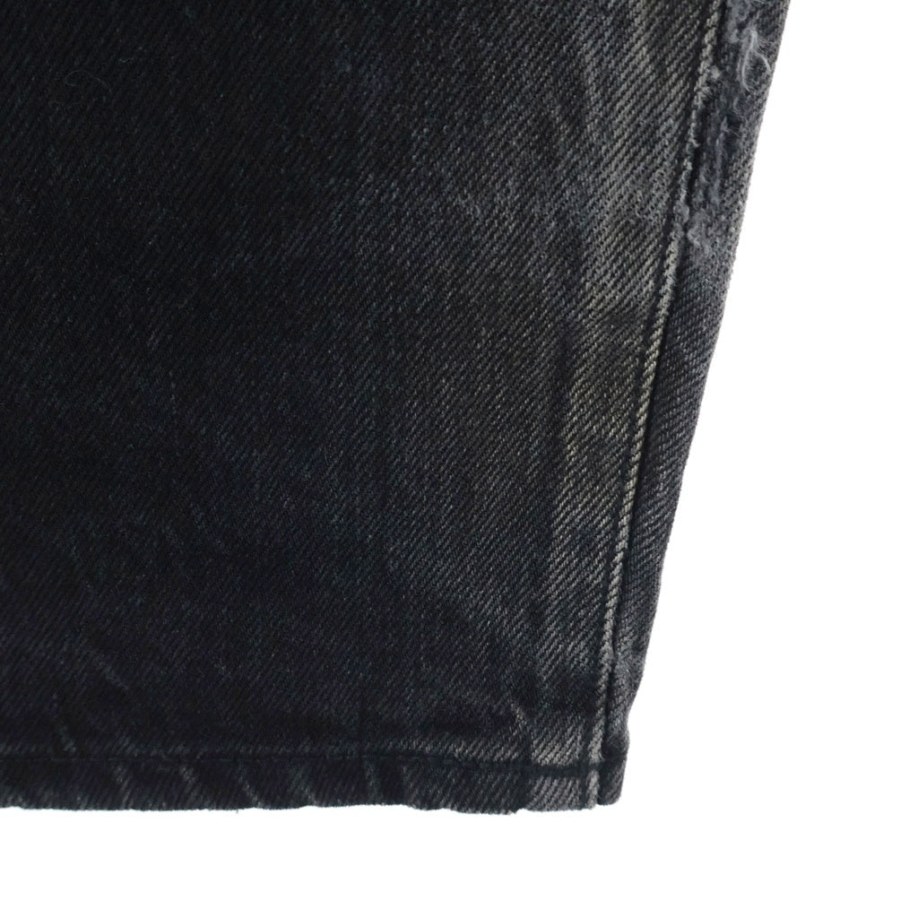 SUPREME(シュプリーム) DISTRESSED LOOSE FIT SELVEDGE JEAN ディストレスト ルーズ フィット セルビッジ デニムパンツ ブラック