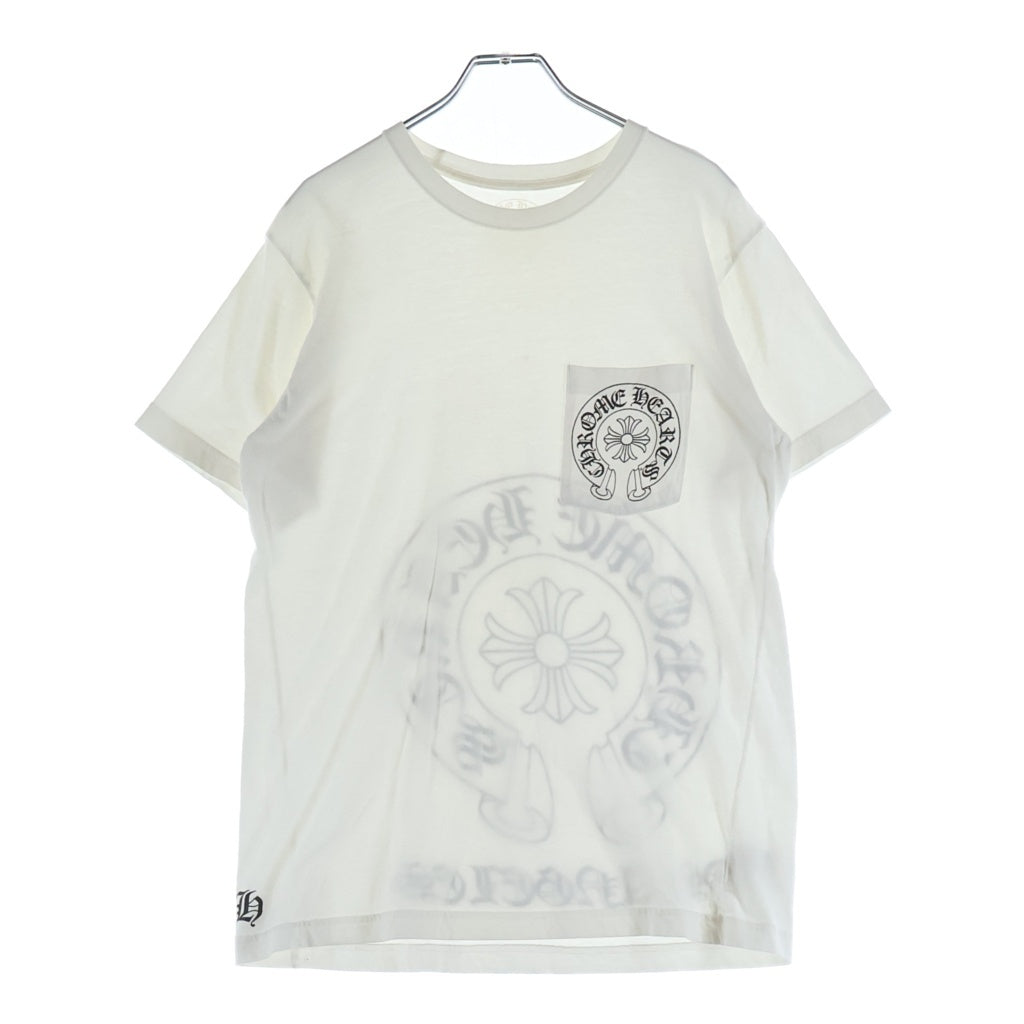 CHROME HEARTS(クロムハーツ) CH T-SHIRT LTD LOS ANGELES ロサンゼルス限定 ホースシュープリント 半袖Tシャツ ホワイト