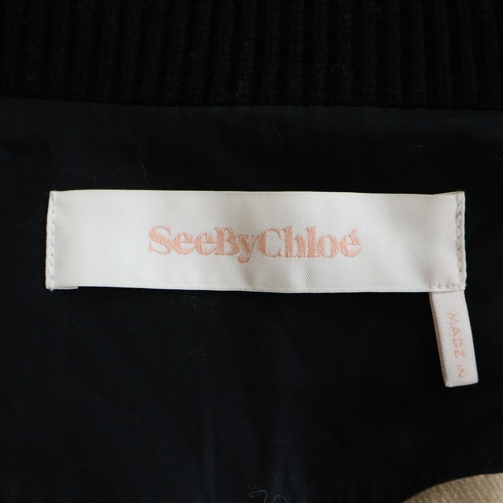 SEE BY CHLOE(シーバイクロエ) Wool Coat ウール混 ロングコート ベージュ レディース CHS20SMA0400420GML