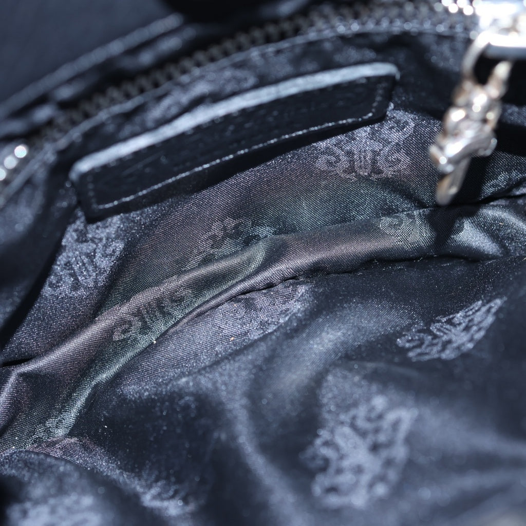 CHROME HEARTS(クロムハーツ) JJ DEAN MINI JJディーン ダガージップ クロスボール レザーハンドバッグ ブラック レディース