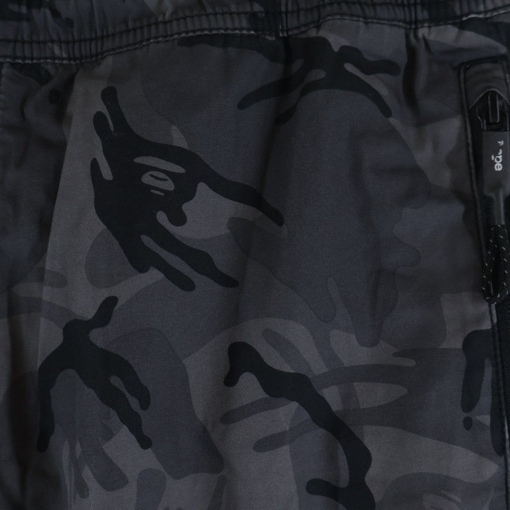 AAPE BY A BATHING APE(エーエイプバイアベイシングエイプ) ロゴプリント カモフラ カーゴイージーパンツ AAPPTM6486XAC グレー