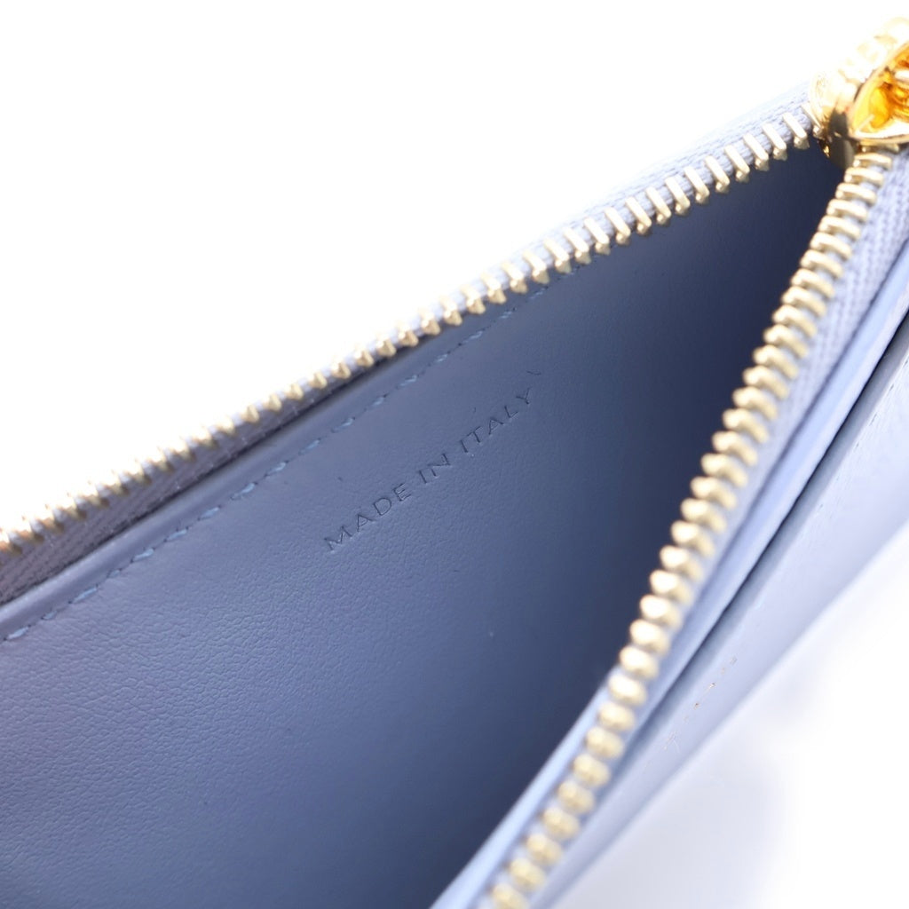 CELINE(セリーヌ) ZIPPED CARD HOLDER トリオンフ ジップ付きカードケース カードホルダー 財布 ブルー 10M083FVO.05LM レディース