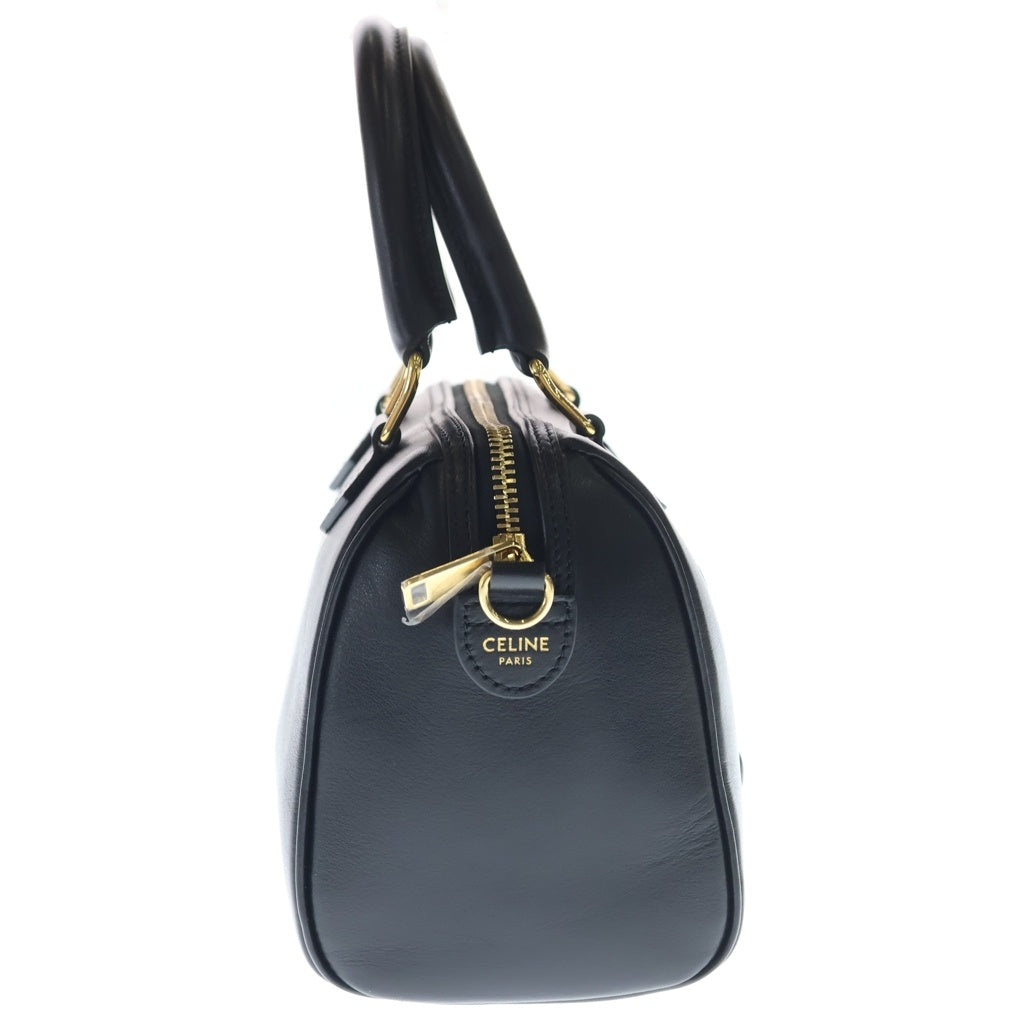 CELINE(セリーヌ) トリオンフ スムースカーフスキン スモールボストンバッグ ショルダーバッグ ブラック 113773DU3.38NO レディース