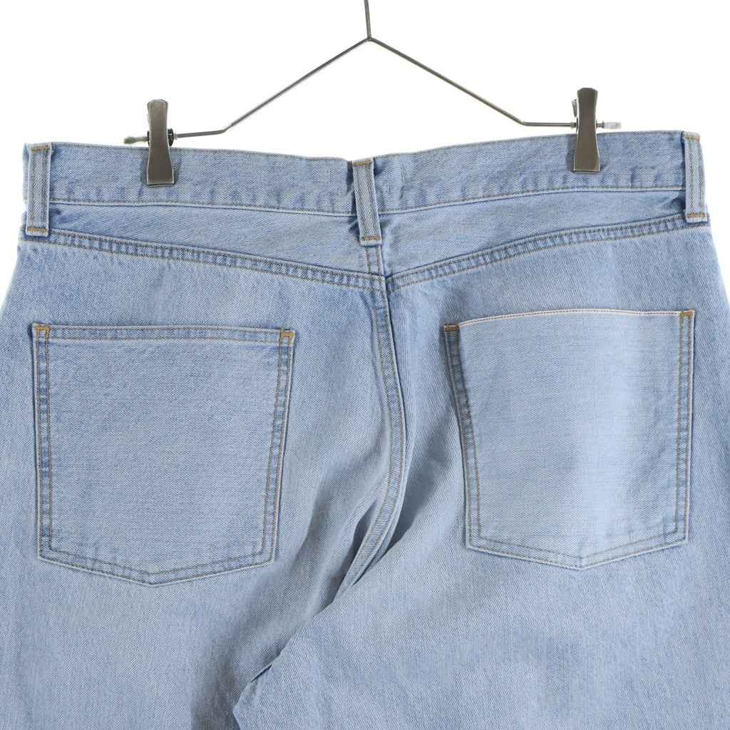 UNIFORM EXPERIMENT(ユニフォームエクスペリメント) WASHED DENIM BOLD-FIT JEANS ウォッシュド デニム ボルドフィット ジーンズ デニムパンツ インディゴ UE-252053