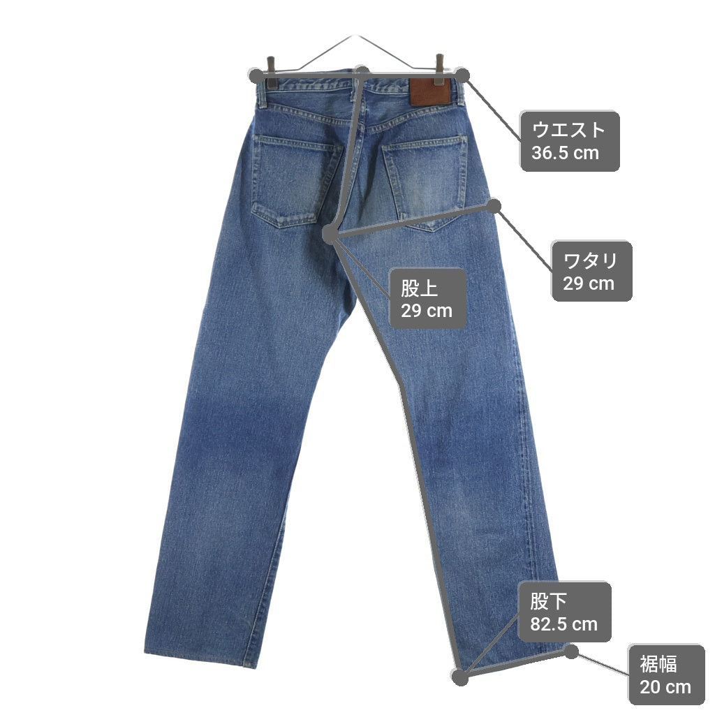 TENDERLOIN(テンダーロイン) DENIM PANTS ボタンフライ デニムパンツ インディゴ