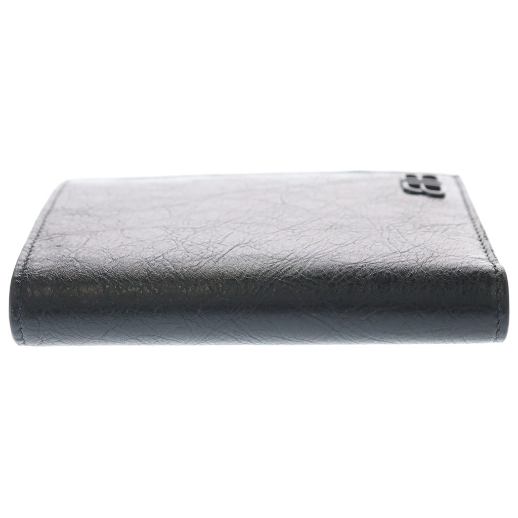 BALENCIAGA(バレンシアガ) Monaco Wallet モナコ コンパクトウォレット 2つ折り財布 ブラック 843075