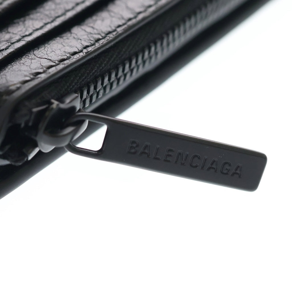 BALENCIAGA(バレンシアガ) Monaco Wallet モナコ コンパクトウォレット 2つ折り財布 ブラック 843075