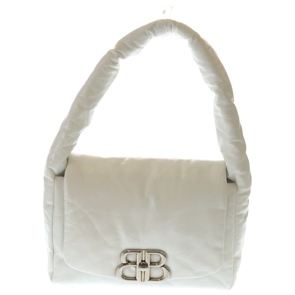 BALENCIAGA(バレンシアガ) Monaco Sling Bag モナコ レザーハンドバッグ ホワイト 787896 レディース