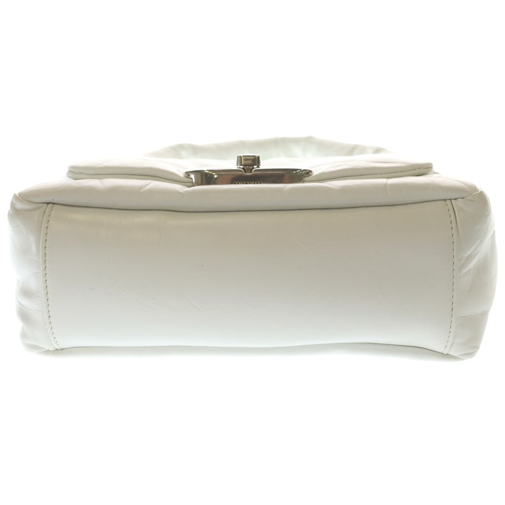 BALENCIAGA(バレンシアガ) Monaco Sling Bag モナコ レザーハンドバッグ ホワイト 787896 レディース