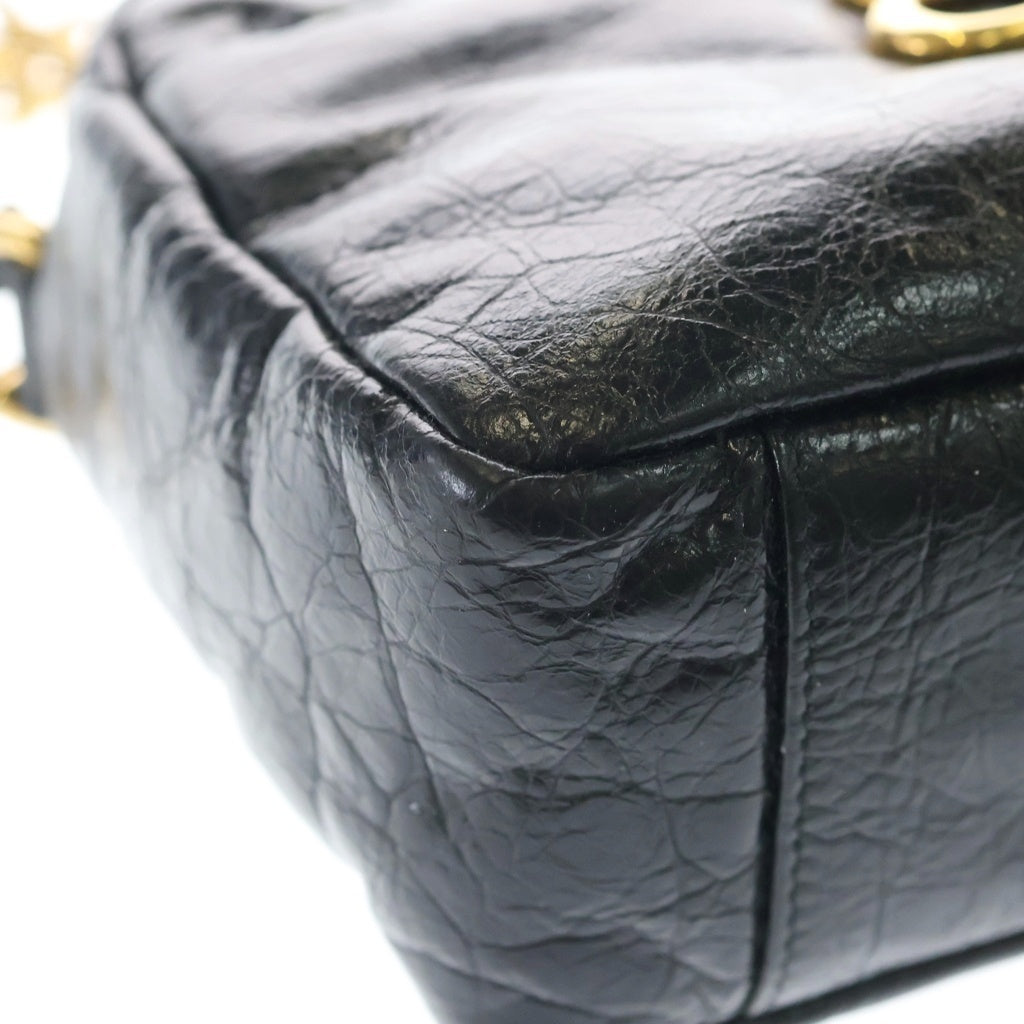 BALENCIAGA(バレンシアガ) Monaco Chain Shoulder Bag モナコ チェーンショルダーバッグ ブラック 806459 レディース
