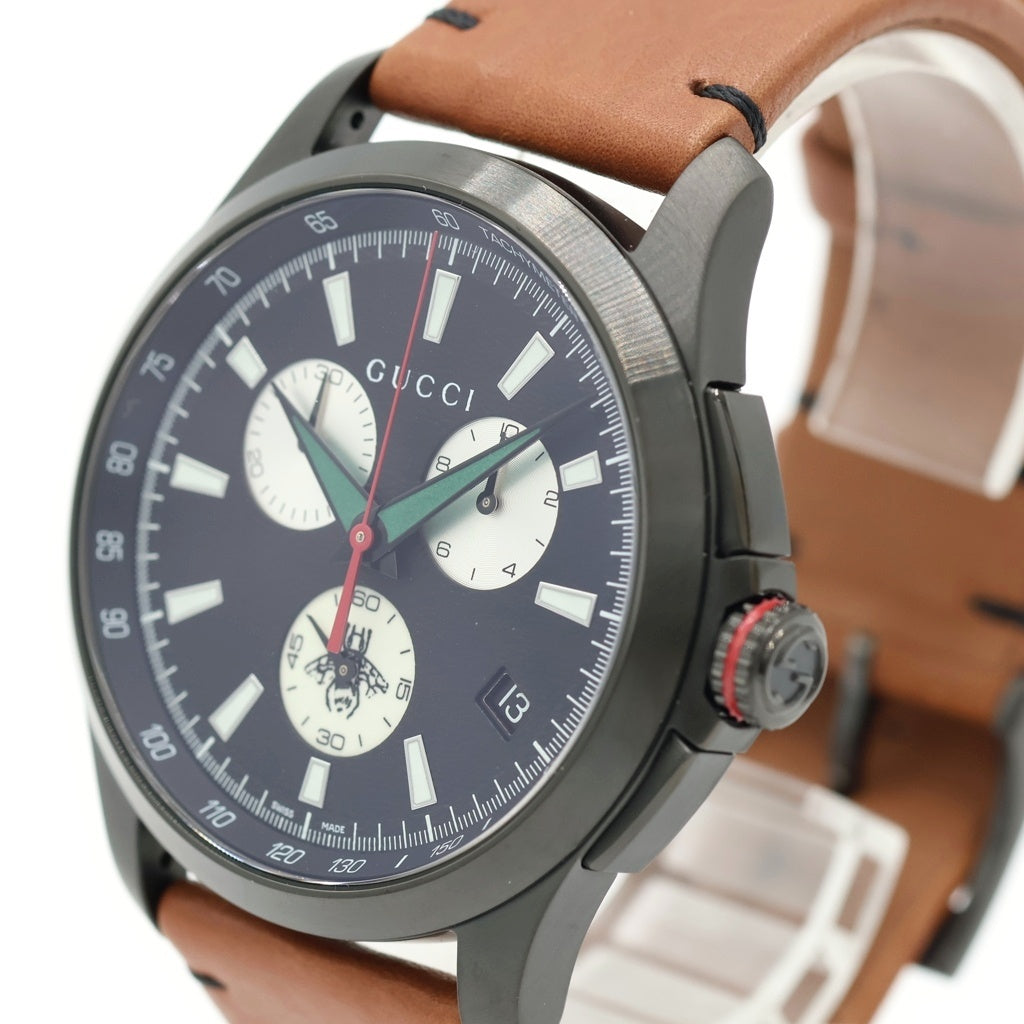 GUCCI(グッチ) G-Timeless Bee Watch Gタイムレス 黒文字盤 腕時計 ウォッチ ブラック YA126271