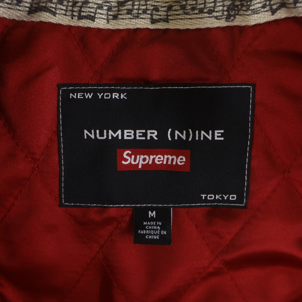 SUPREME(シュプリーム) 25AW ×Number (N)ine x Mickey Mouse Varsity Jacket ナンバーナイン ミッキーマウス ヴァーシティジャケット スタジャン レッド