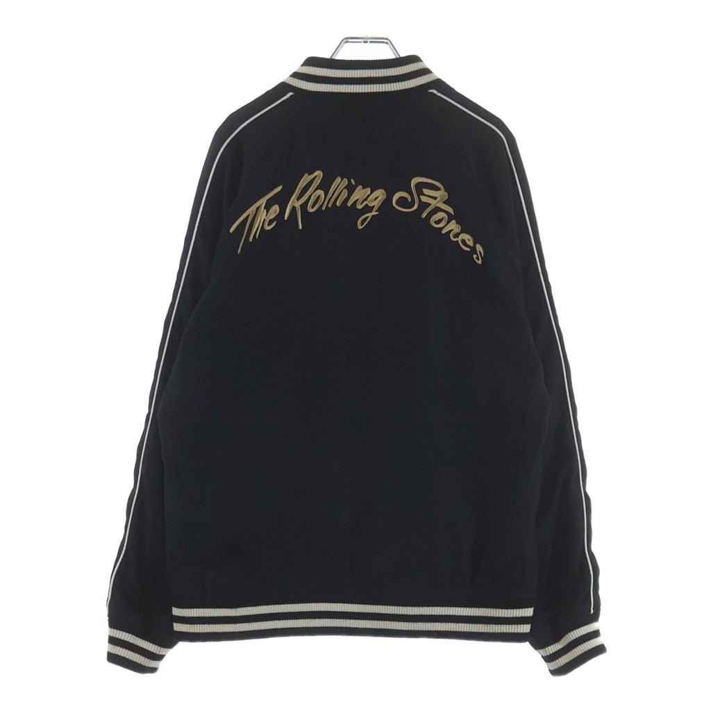 JACKROSE(ジャックローズ) ×The Rolling Stones Reversible Jacket ローリングストーンズ リバーシブルジャケット スカジャン ブラック 270707J