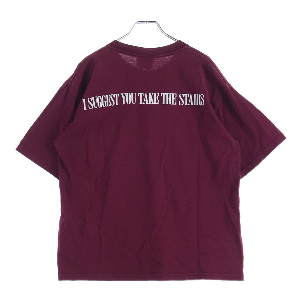 VINTAGE(ヴィンテージ) 90S Disney The Twilight Zone Tower Of Terror T-Shirt ディズニー タワーオブテラー 半袖Tシャツ バーガンディー