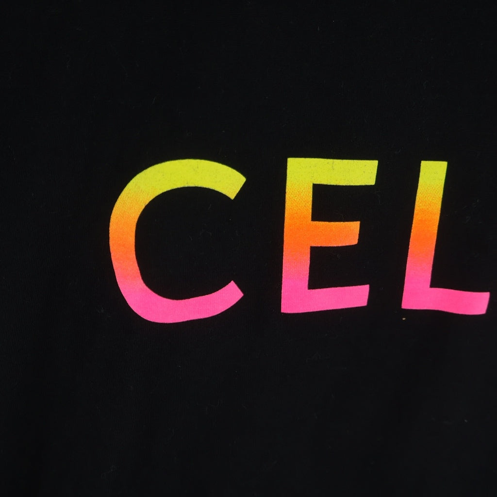 CELINE(セリーヌ) 22SS グラデーションロゴプリント 半袖Tシャツ カットソー クルーネック ブラック 2X10B671Q