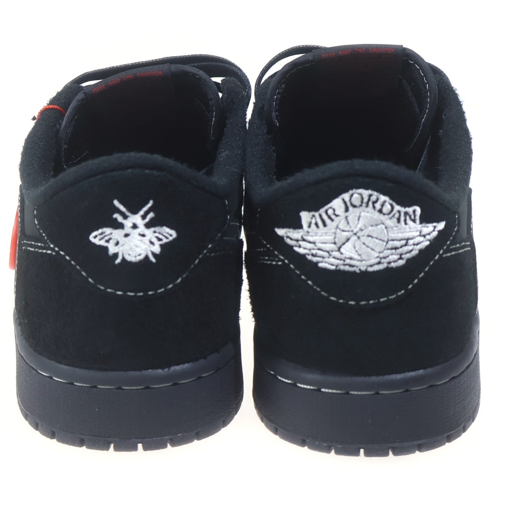 NIKE(ナイキ) ×TRAVIS SCOTT AIR JORDAN 1 LOW OG SP BLACK PHANTOM トラヴィススコット エアジョーダン1 ブラックファントム ローカットスニーカー US10.5/28.5cm DM7866-001
