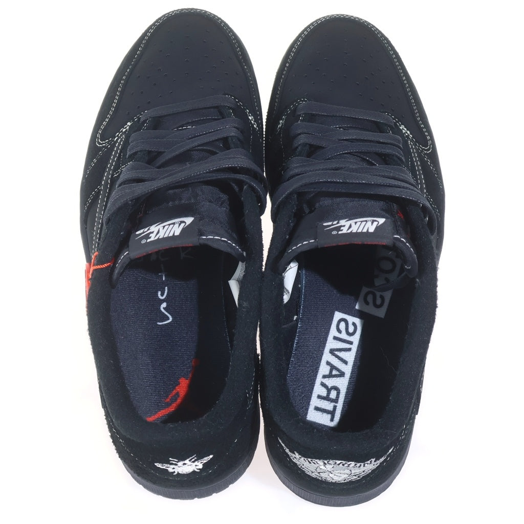 NIKE(ナイキ) ×TRAVIS SCOTT AIR JORDAN 1 LOW OG SP BLACK PHANTOM トラヴィススコット エアジョーダン1 ブラックファントム ローカットスニーカー US10.5/28.5cm DM7866-001