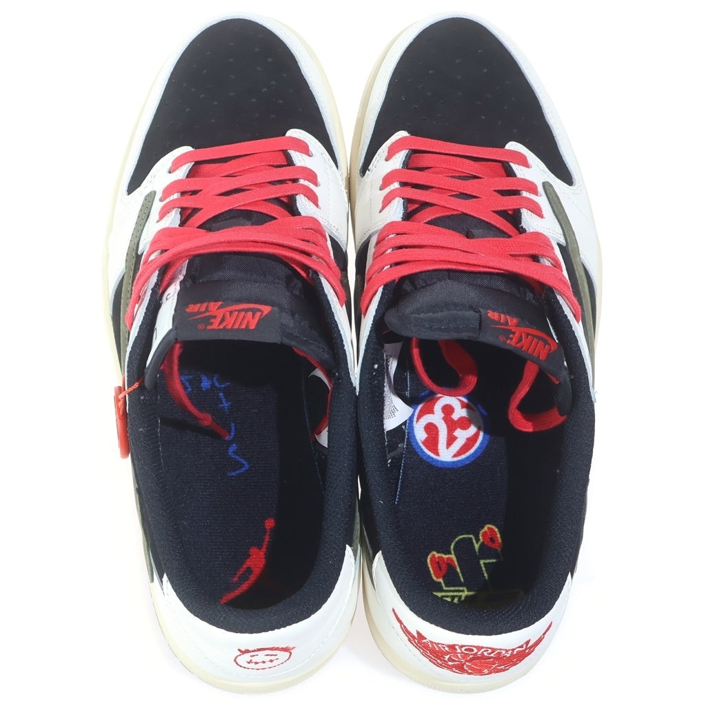 NIKE(ナイキ) ×TRAVIS SCOTT AIR JORDAN 1 LOW OG トラヴィススコット エアジョーダン1 ローカットスニーカー ミディアムオリーブ US12/29cm DZ4137-106