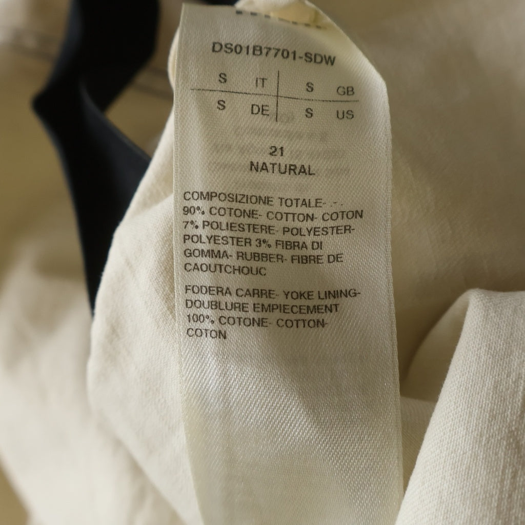 Rick Owens DRKSHDW(リックオウエンス ダークシャドウ) 22SS Cropped Outershirt クロップド アウターシャツ ジャケット アイボリー レディース DS01B7701-SDW