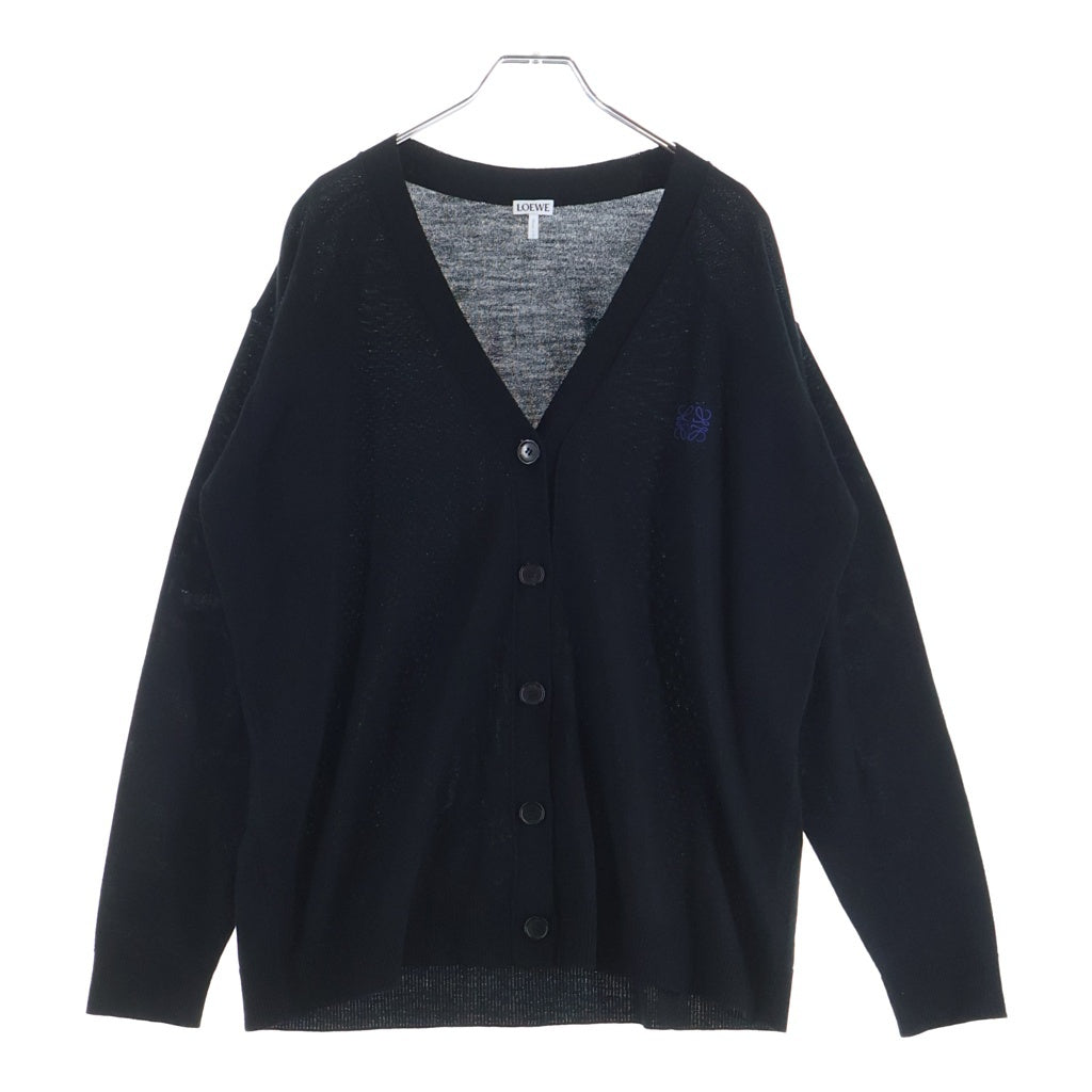 LOEWE(ロエベ) アナグラム刺繍カーディガン Q825Y16K04 ブラック