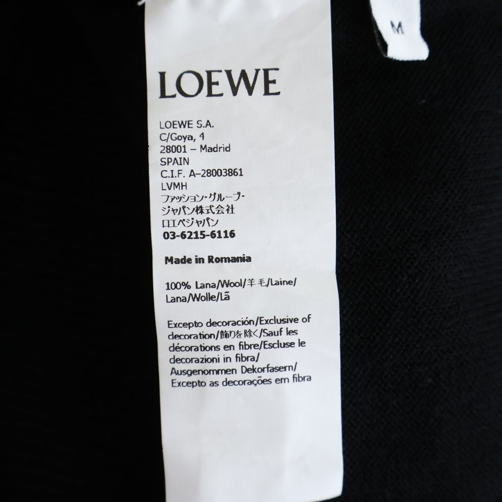 LOEWE(ロエベ) アナグラム刺繍カーディガン Q825Y16K04 ブラック