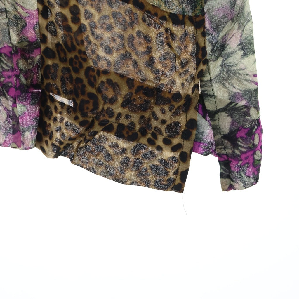 DRIES VAN NOTEN(ドリスヴァンノッテン) 23SS パッチワーク 半袖開襟シャツ オープンカラーシャツ マルチ