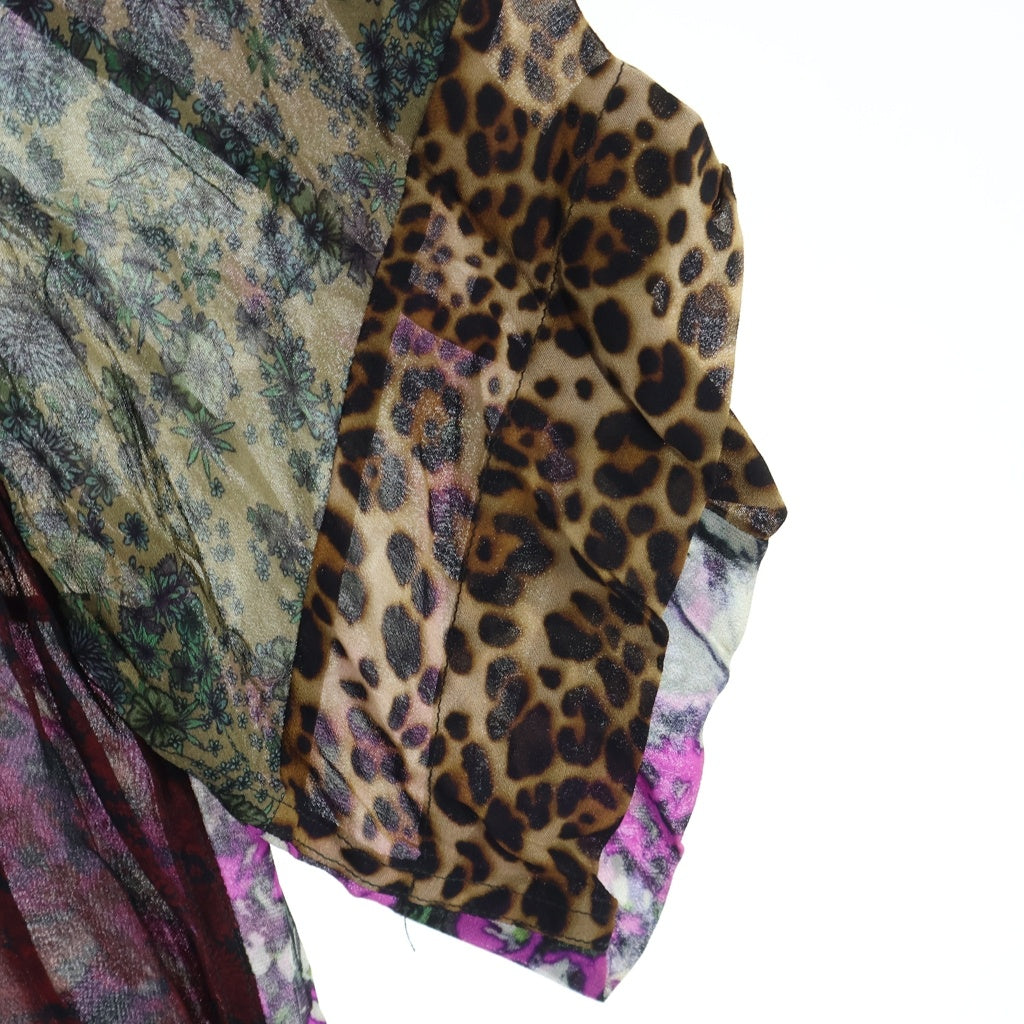 DRIES VAN NOTEN(ドリスヴァンノッテン) 23SS パッチワーク 半袖開襟シャツ オープンカラーシャツ マルチ